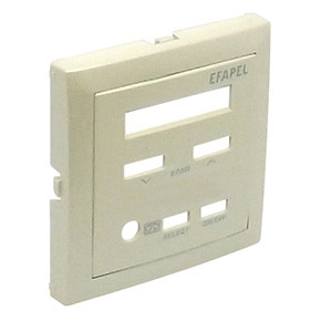 Efapel 90852 TPE Лицевая панель для одноканального центрального блока с FM-тюнером, жемчуг