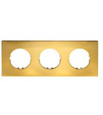 Ecoplast Рамка 3-постовая квадрат (золото) Vintage-Quadro