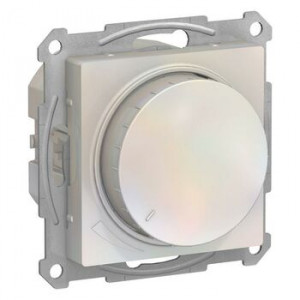 Механизм светорегулятора поворотно-нажимного AtlasDesign 315Вт жемчуж. SchE ATN000434