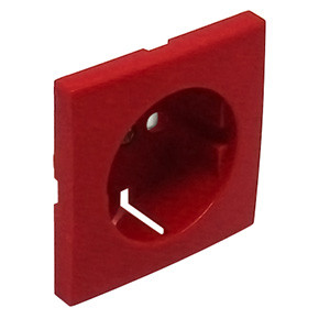 Efapel 90632 TVM Лицевая панель для розетки 2к+з с защитными шторками, красная