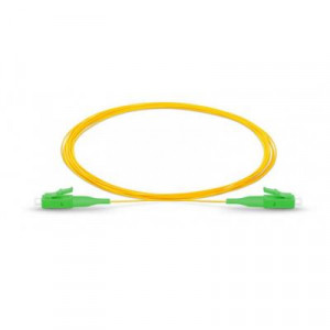 Предоконцованные волокна (pigtail) Eurolan, LC/APC, OS2, 3м, зелёный хвостовик, цвет: жёлтый