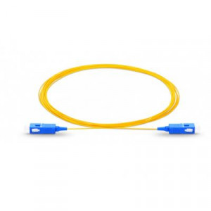 Предоконцованные волокна (pigtail) Eurolan, SC, OS2 9/125, 3м, синий хвостовик, цвет: жёлтый