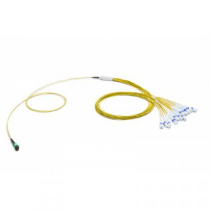 Сборка кабельная Eurolan разветвительная, MTP/LC, OS2 9/125, LSZH (нг(A)-HFLTx), Ø 3,6мм, 100м, цвет: жёлтый, (43H-S2-24-M2-LC-100-0E-M-10)