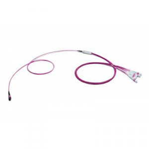 Сборка кабельная Eurolan разветвительная, MTP/LC, OM4 50/125, LSZH (нг(A)-HFLTx), ? 3мм, 2м, цвет: пурпурный, (43H-40-12-M1-LC-002-0E-M-10)
