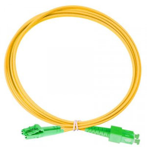 Коммутационный шнур оптический Eurolan Tight Buffer, Duplex SC/LC, OS2 9/125, LSZH (нг(A)-HFLTx), 2м, цвет: жёлтый, (41F-S2-SC-LC-02-AA)