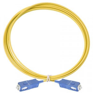 Коммутационный шнур оптический Eurolan Tight Buffer, Simplex SC/SC, OS2 9/125, LSZH (нг(A)-HFLTx), 1м, цвет: жёлтый, (41E-S2-SC-SC-01)