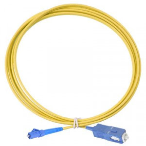Коммутационный шнур оптический Eurolan Tight Buffer, Simplex SC/LC, OS2 9/125, LSZH (нг(A)-HFLTx), 5м, цвет: жёлтый, (41E-S2-SC-LC-05)