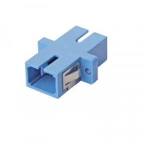 Проходной адаптер оптический Eurolan, SC/UPC, Simplex, оптическое волокно: os2, синий