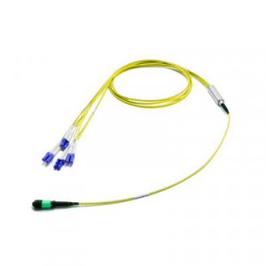 Сборка кабельная Eurolan разветвительная, MTP/LC, OS2 9/125, LSZH (нг(A)-HFLTx), Ø 3мм, 50м, цвет: жёлтый, (43H-S2-08-M8-LC-050-0E-M-10)