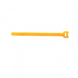 Стяжка кабельная Eurolan Velcro, открывающаяся, 12 мм Ш, 210 мм Д, 10 шт, цвет: жёлтый