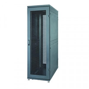 Дверь (к шкафу) Eurolan D9000, 48U, 600 мм Ш, перфорация, цвет: чёрный