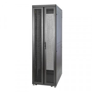 Шкаф серверный напольный Eurolan Rackcenter D9000, IP20, 48U, 2320х600х1200 мм (ВхШхГ), дверь: перфорация, задняя дверь: двойная распашная, перфорация, боковая панель: сплошная, 2 части, собранный, цвет: чёрный, (60F-48-6C-94BL)