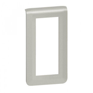 LEGRAND 079325L Рамка, 5 модулей, вертикальная, цвет алюминий, Mosaic