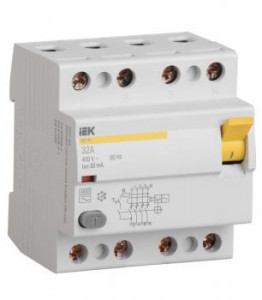 IEK MDV11-4-040-030 Выключатель диф. тока 4п 40A 30mA тип A ВД1-63