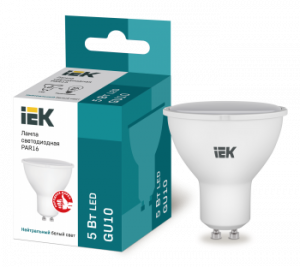 IEK LLE-PAR16-5-230-40-GU10 Лампа светодиодная ECO PAR16 софит 5Вт 230В 4000К GU10
