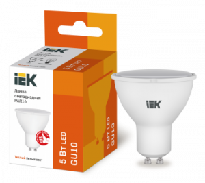 IEK LLE-PAR16-5-230-30-GU10 Лампа светодиодная ECO PAR16 софит 5Вт 230В 3000К GU10