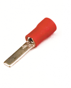 DKC / ДКС 2A11CP Наконечник штыревой плоский с изолированным фланцем,длина контактной части 9мм, для сечения провода 0,25-1,5мм2,красный (НШПИ)