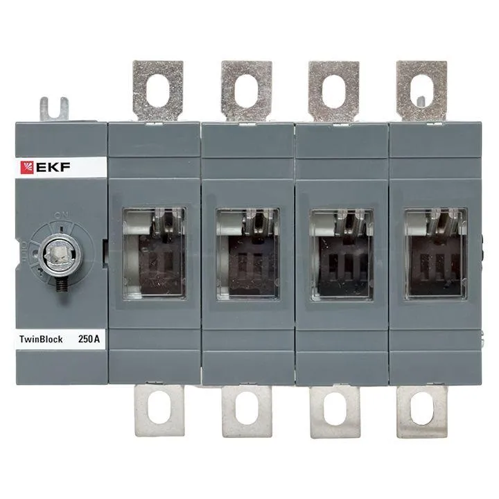 Рубильник 250A 4P без рукоятки управления TwinBlock EKF EKF tb-s-250-4p