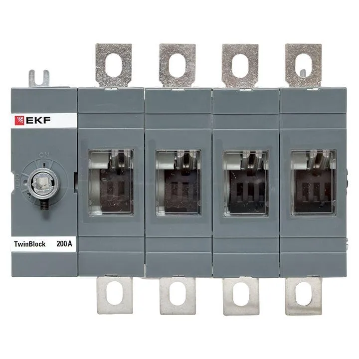 Рубильник 200A 4P без рукоятки управления TwinBlock EKF EKF tb-s-200-4p