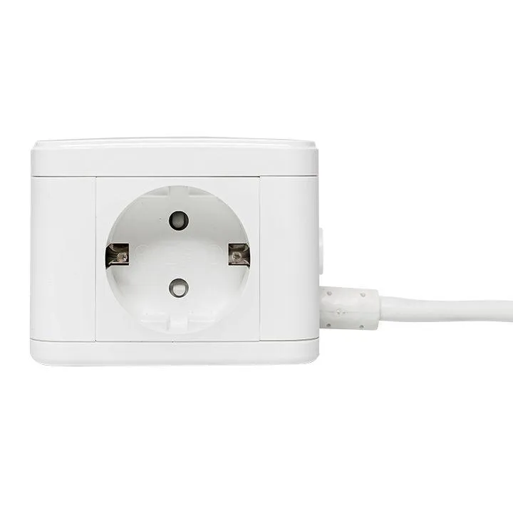 Удлинитель Куб 2 гнезда 2USB 2,4А+Type C + Ночник 1,3 метра 1мм2 EKF UBA-CUB-2-TC