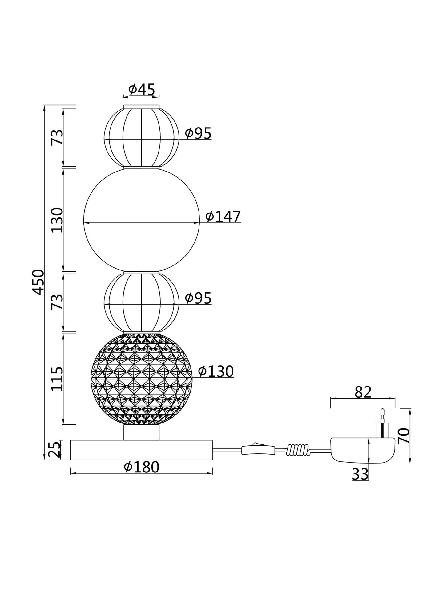 Настольный светильник MOD301TL-L18CH3K Maytoni MOD301TL-L18CH3K